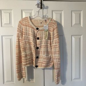 Anthropologie Knit cardigan NWT Size L.